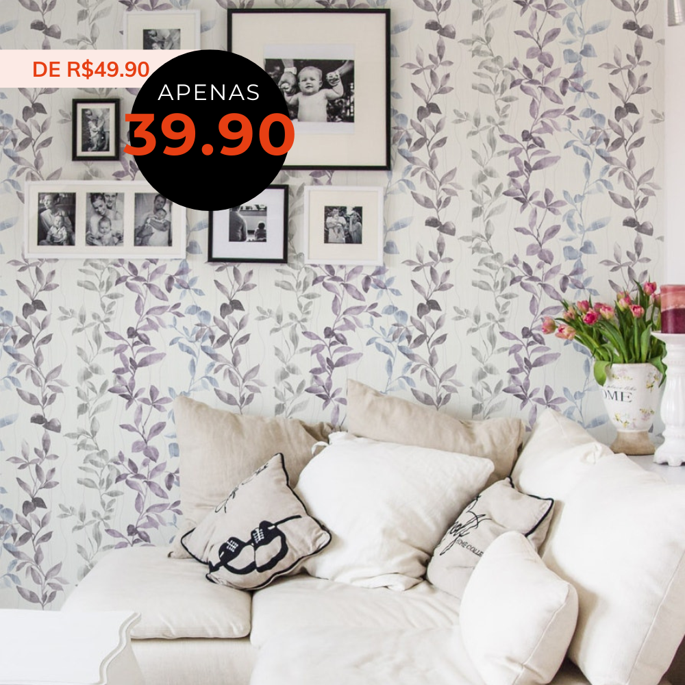 Papel de Parede Folhas cores