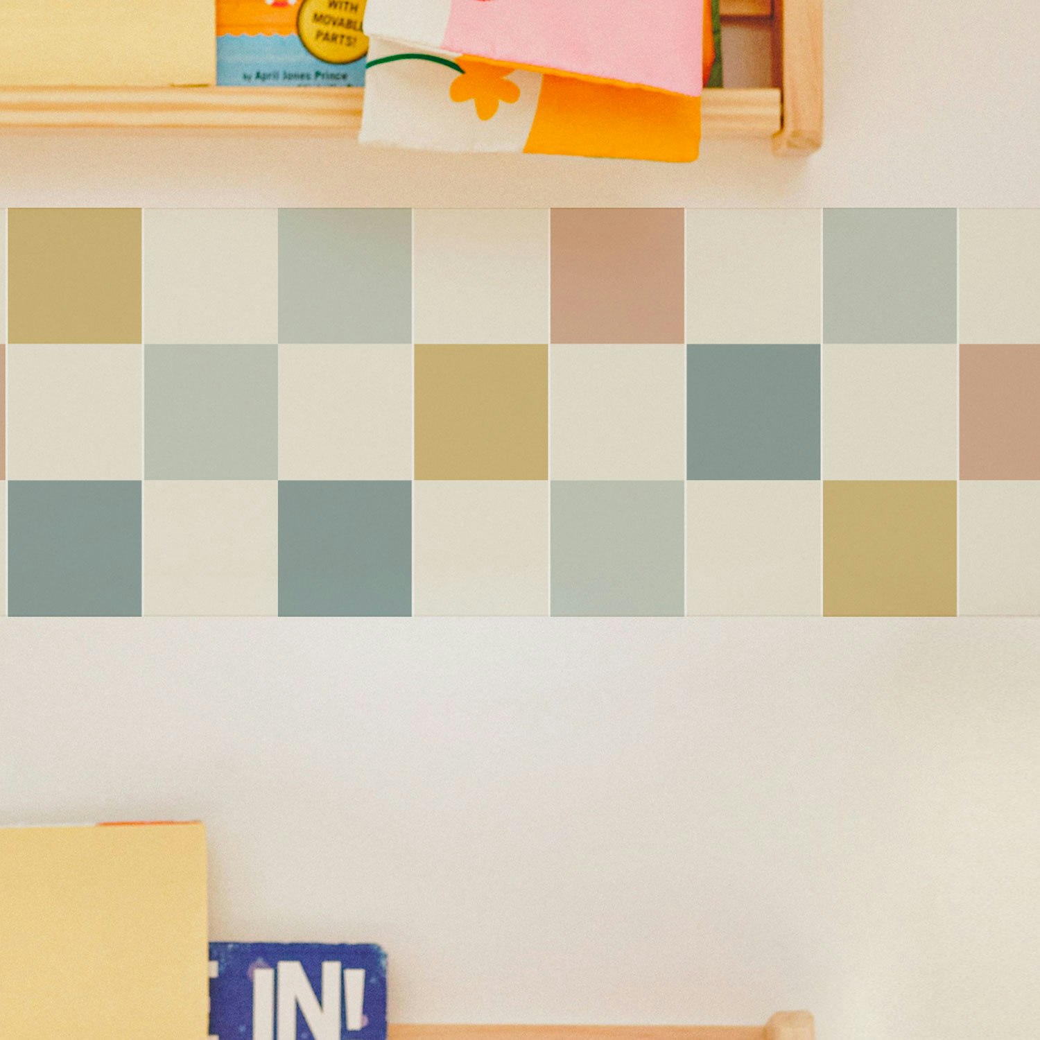 Border Infantil Checker Scandi