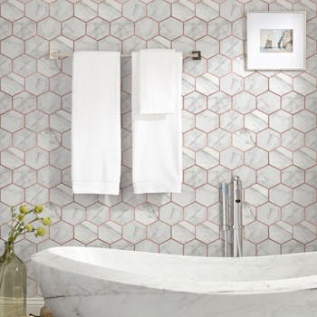 Papel de parede lavável Marble para Banheiro