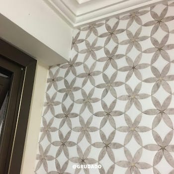 banheiro adesivo de azulejo floral marmore promocao casa nova