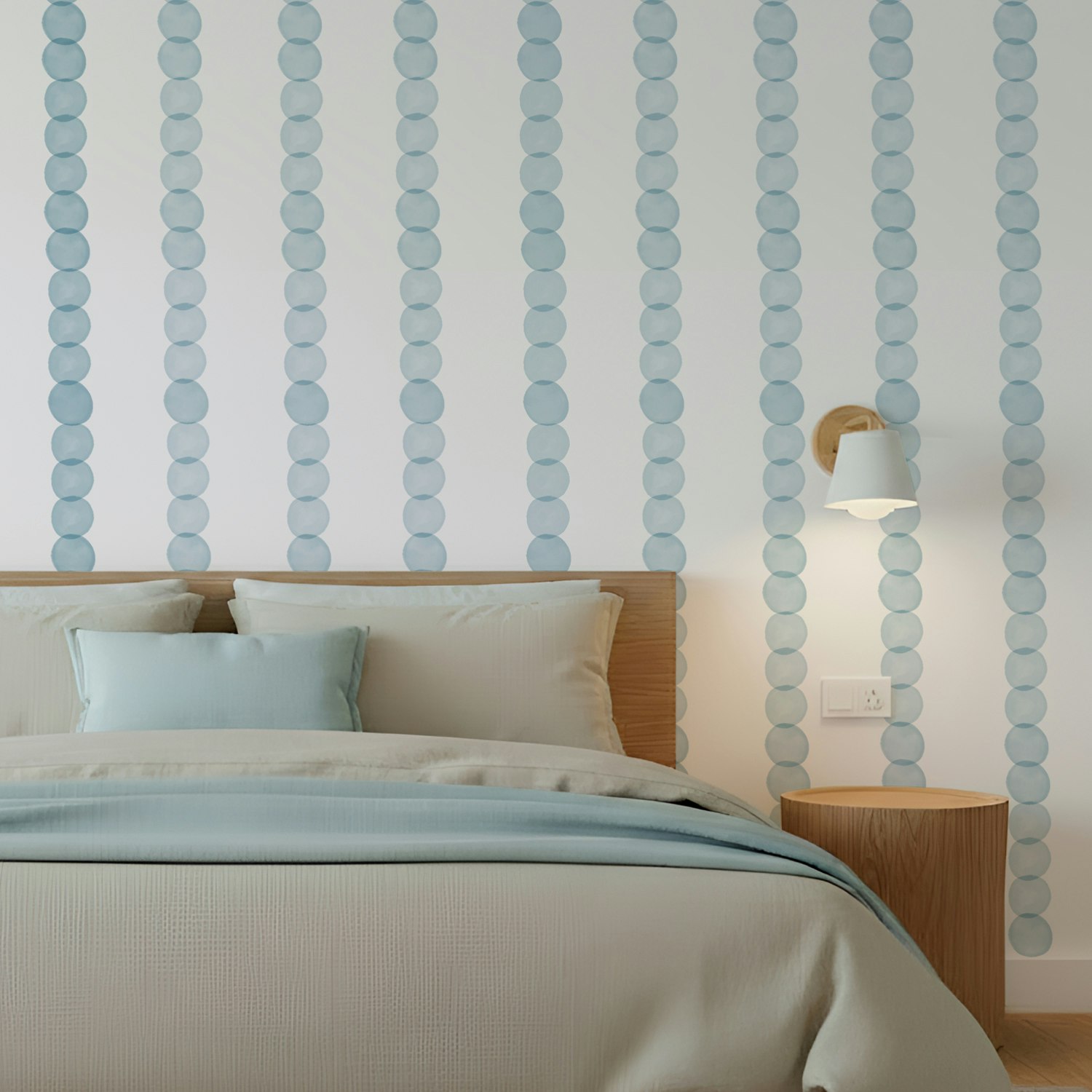 Papel de Parede Poá Aquarela Vertical – Delicado e Moderno