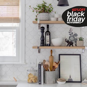 black Friday cozinha adesivo de azulejo branco escamas