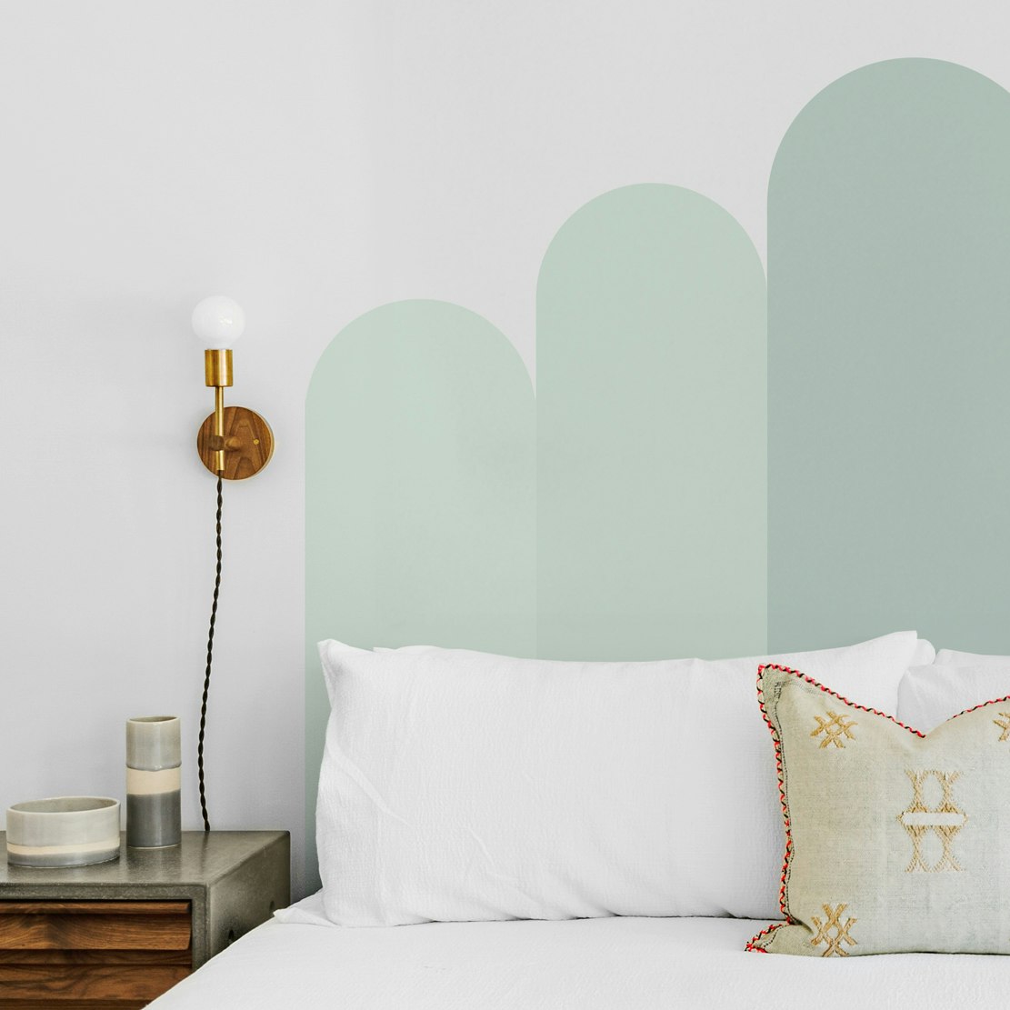 Adesivo Cabeceira Arcos Verde 