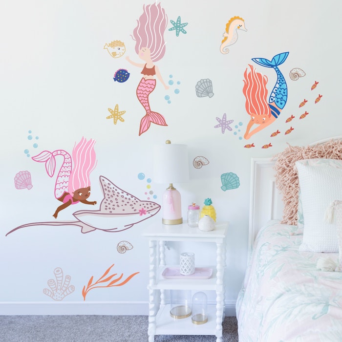 Kit Adesivos Infantil Conchas e Estrelas Marinhas