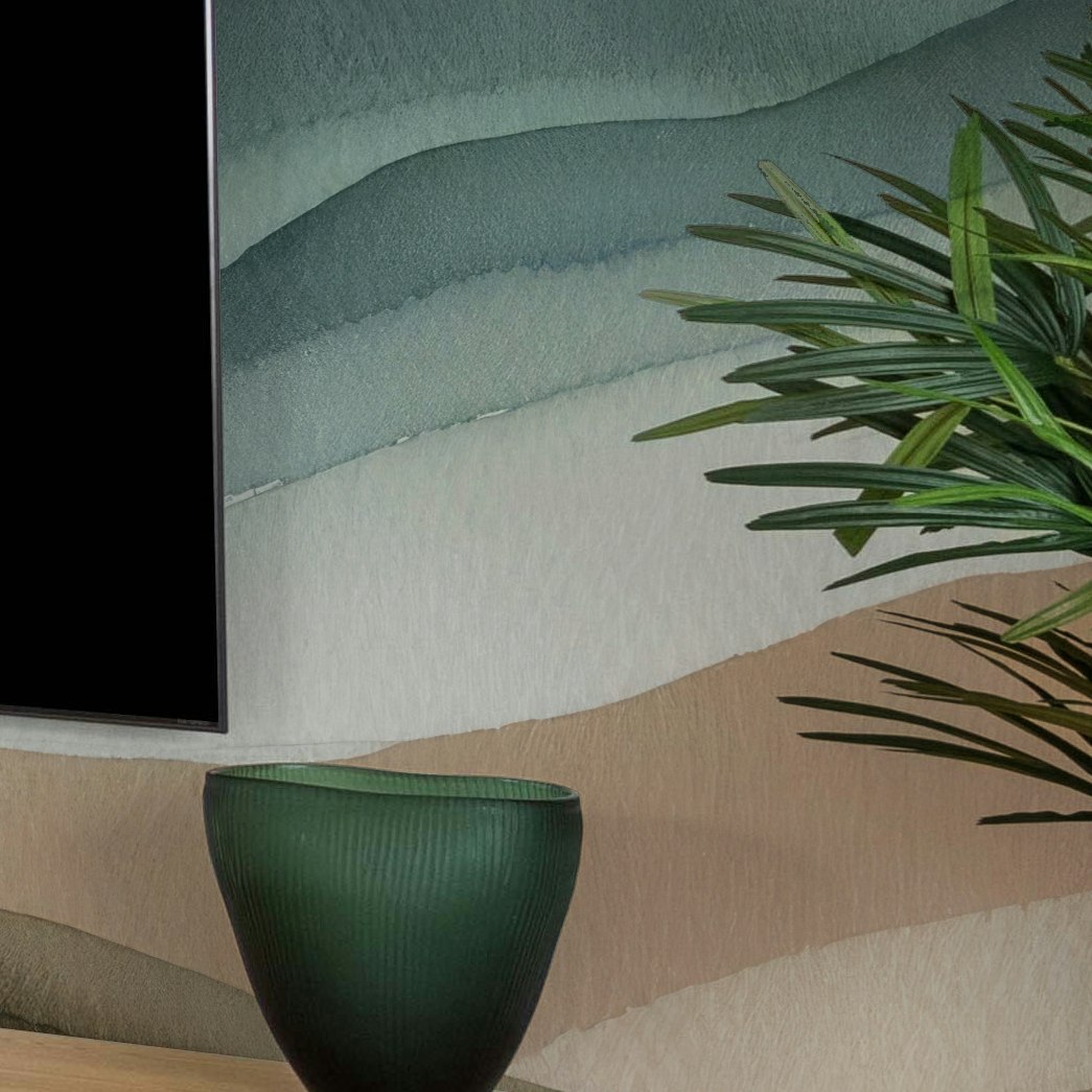 Painel de Parede Montanhas Aquarela