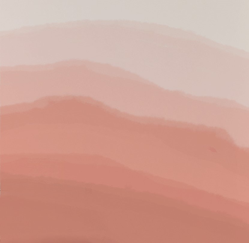 Painel de Parede Ombre Terracota Aquarela