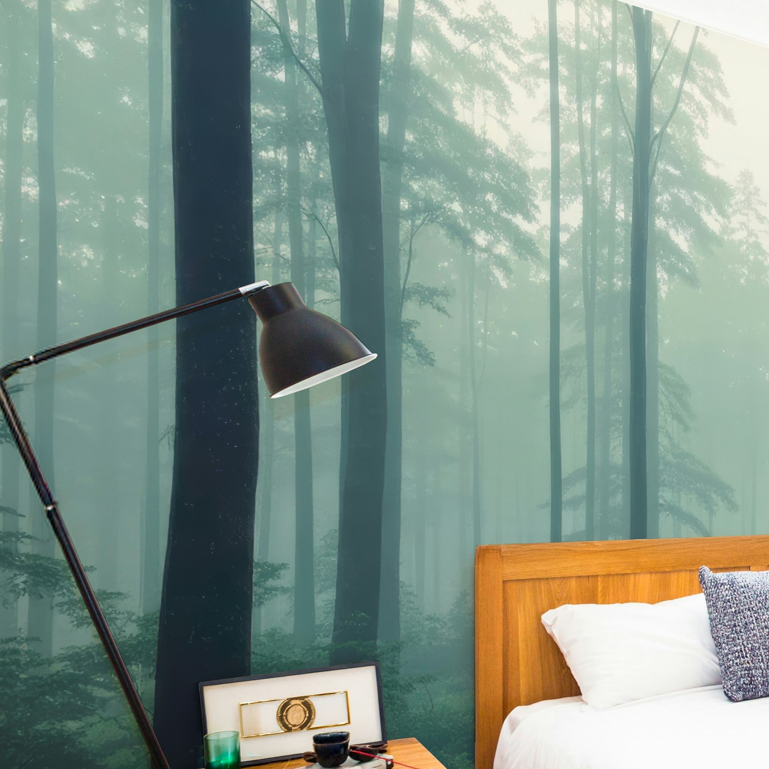 Painel de Parede Floresta Névoa