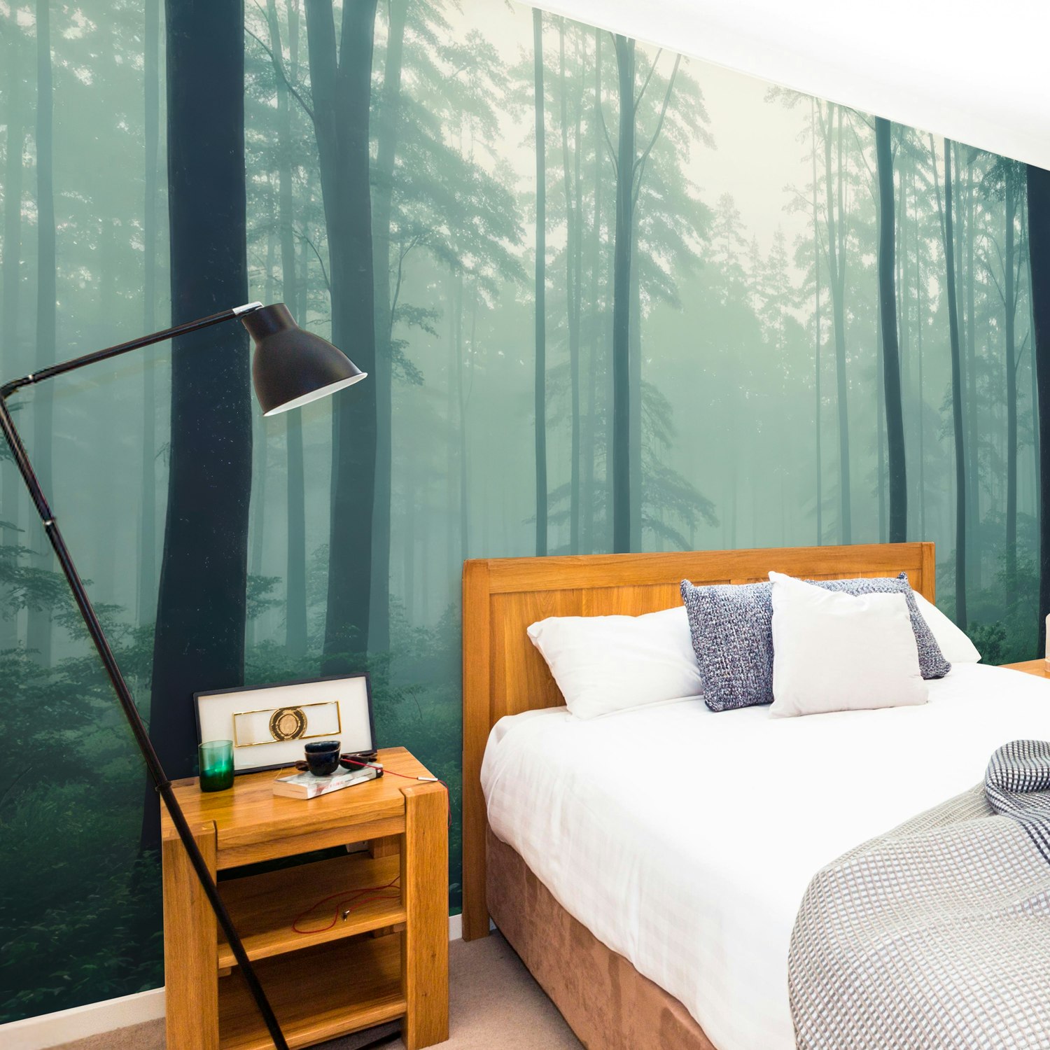 Painel de Parede Floresta Névoa