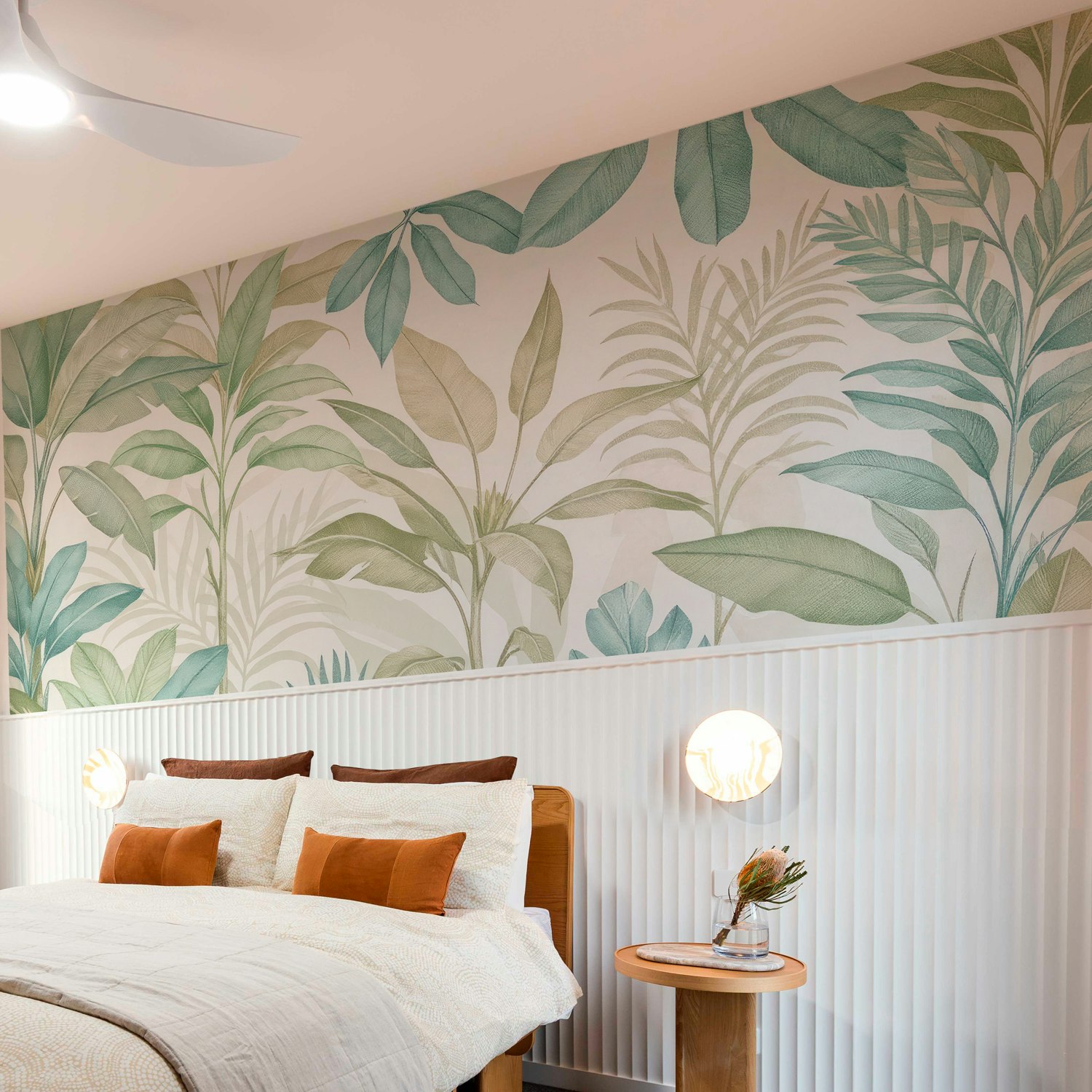 Painel de Parede Folhagens Tropicais