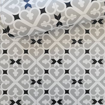 papeis de parede para cozinha classica preto e cinza azulejo