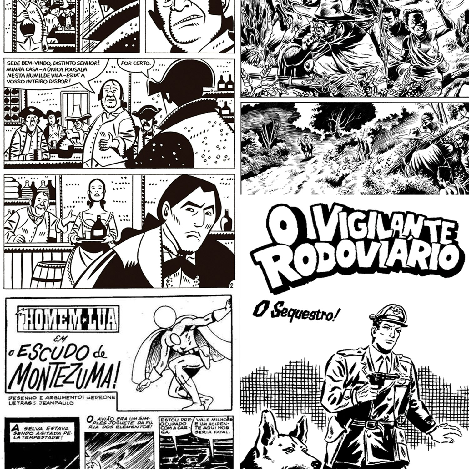 Papel de Parede Preto Gibi