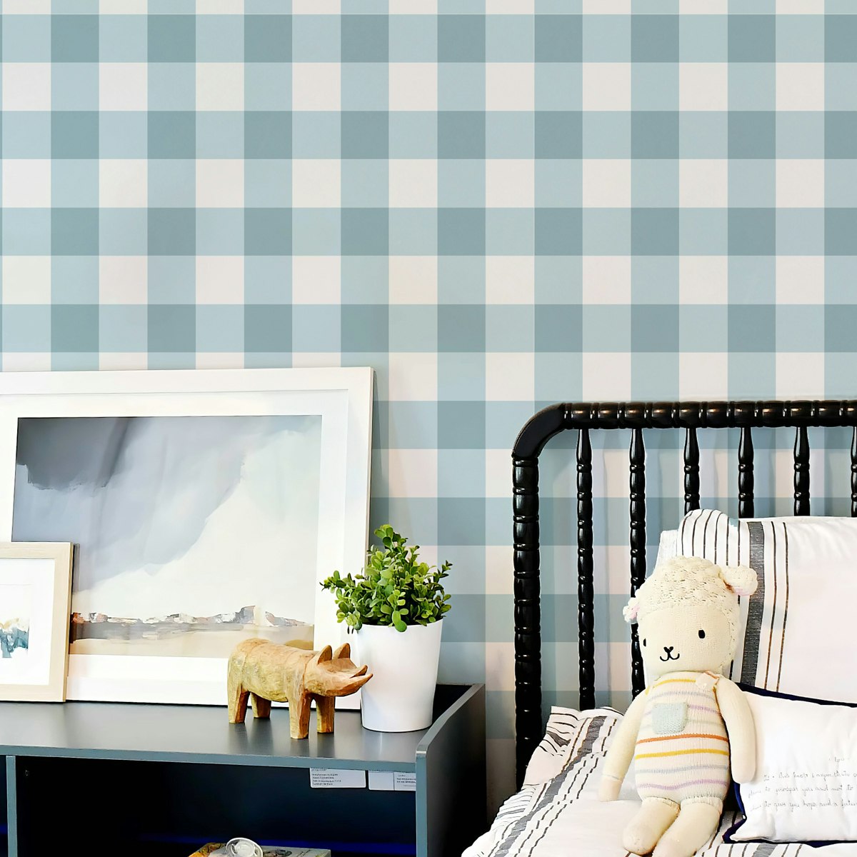 Papel de Parede Xadrez Blue