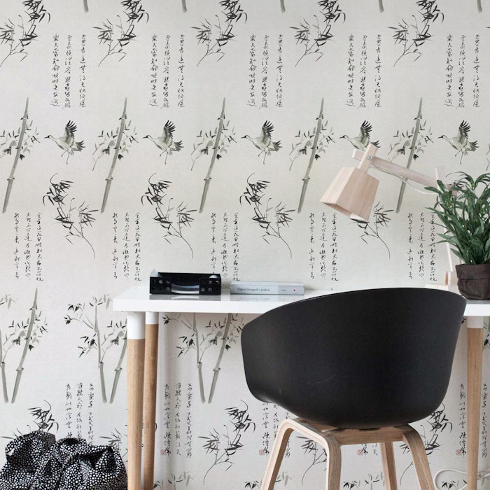 Papel de Parede para Sala Jardim Oriental