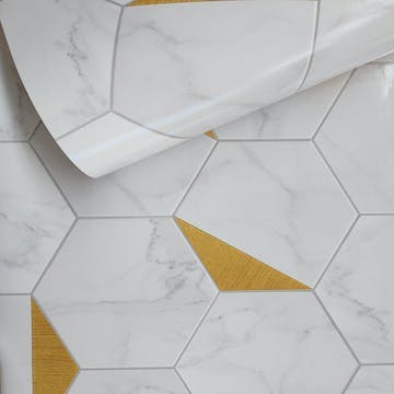 papel de parede mármore cozinha