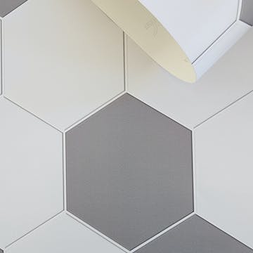 papel de parede hexagono