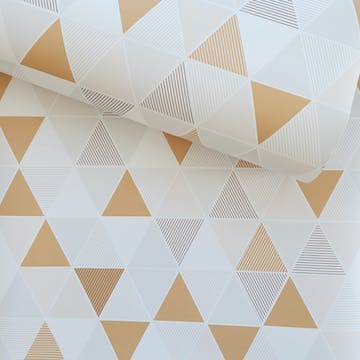 papel de parede triangulos amarelos
