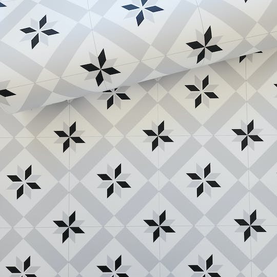 papel de parede geometrico cinza