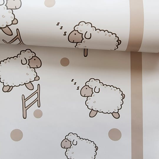 papel de parede ovelhas infantil