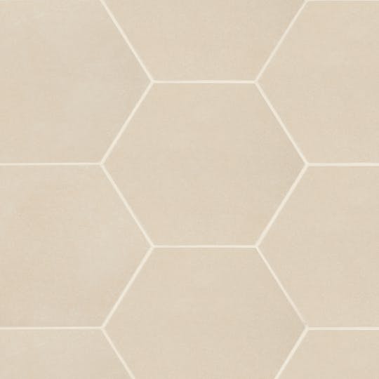 papel de parede lavável hexagono creme