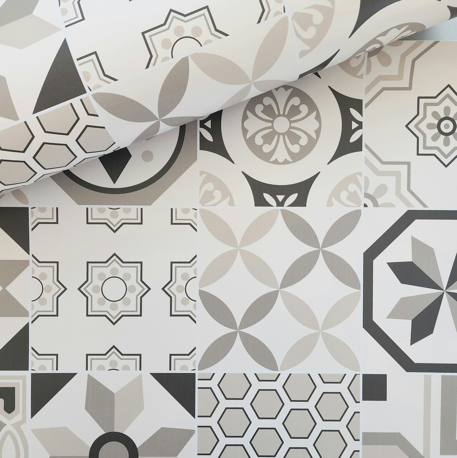 Papel De Parede Adesivo Retrô Para Cozinha - Azulejo Marrom 1m X 51cm Autocolante
