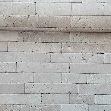 papel de parede tijolinho creme